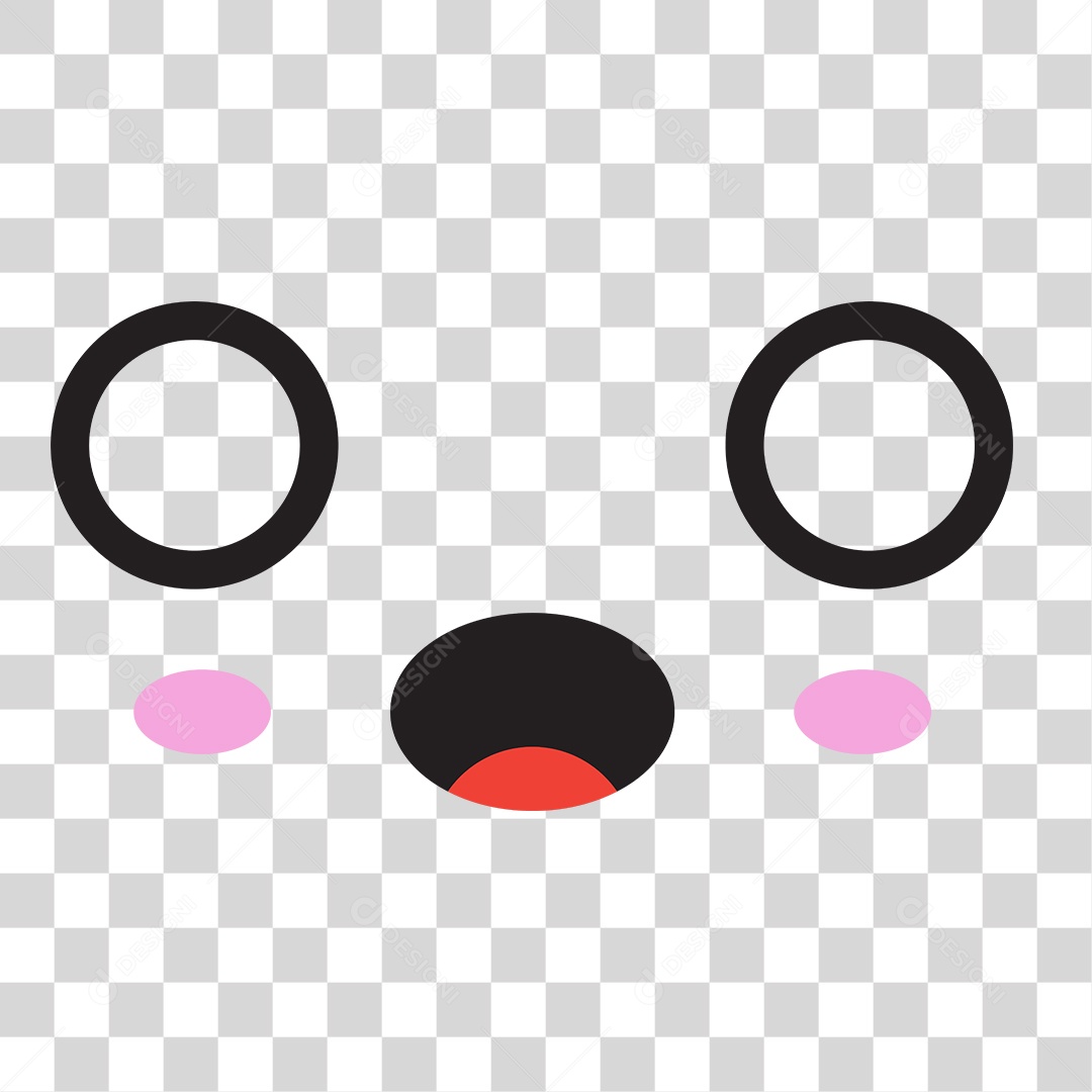 Emoji de Olho Boca PNG Transparente