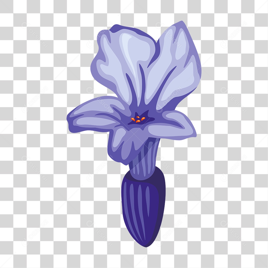 Desenho De Flor Roxa Violeta PNG Transparente