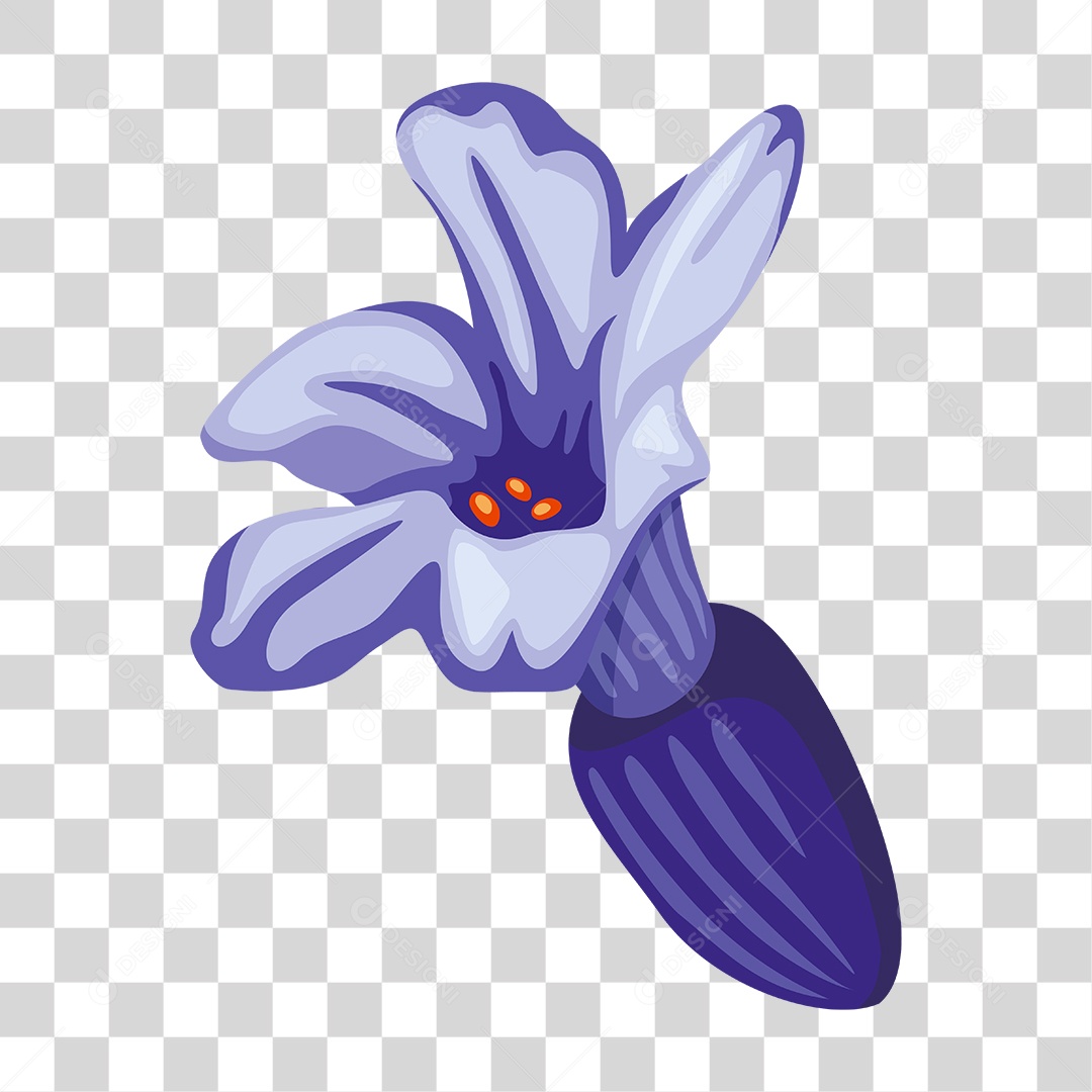 Desenho De Flor Roxa Violeta PNG Transparente
