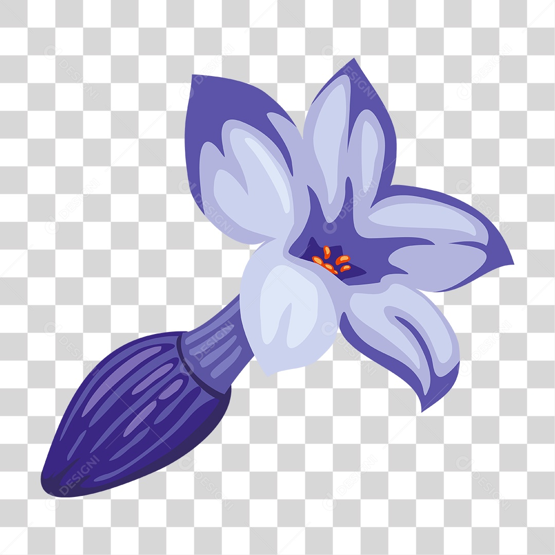 Desenho De Flor Roxa Violeta PNG Transparente