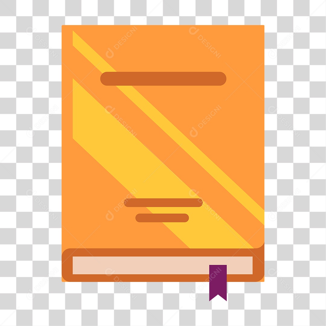 Orange Book Design PNG Transparent