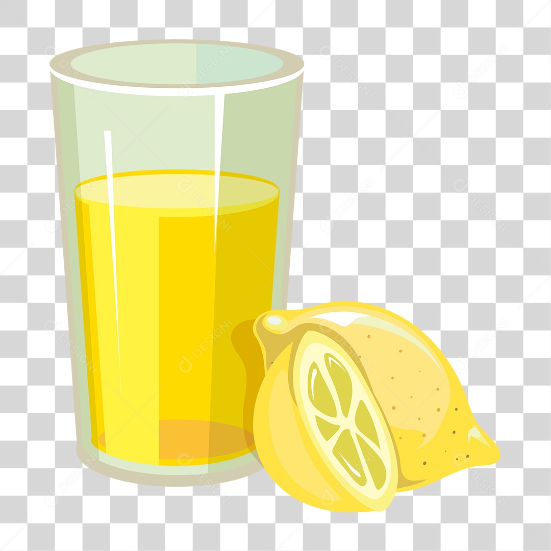 Desenho de Copo de Bebida Limonada PNG Transparente