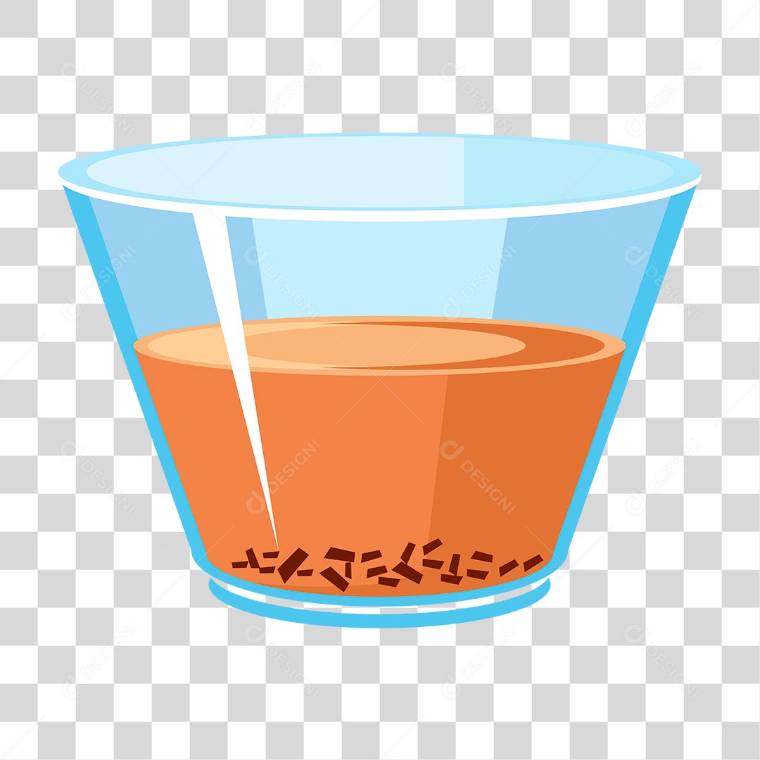 Desenho de Copo com Suco PNG Transparente