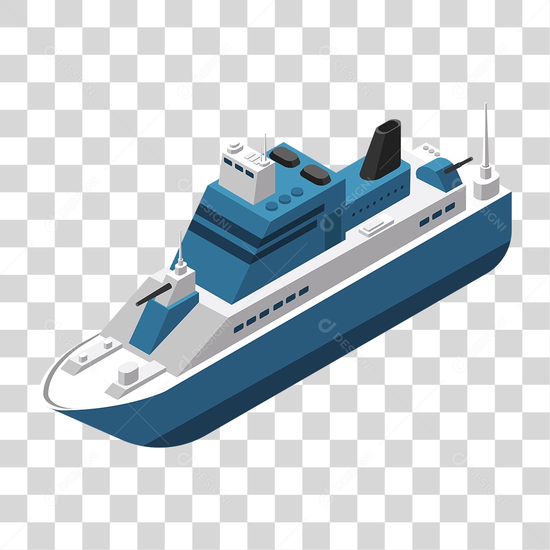 Desenho Embarcação de Barco Navio PNG Transparente