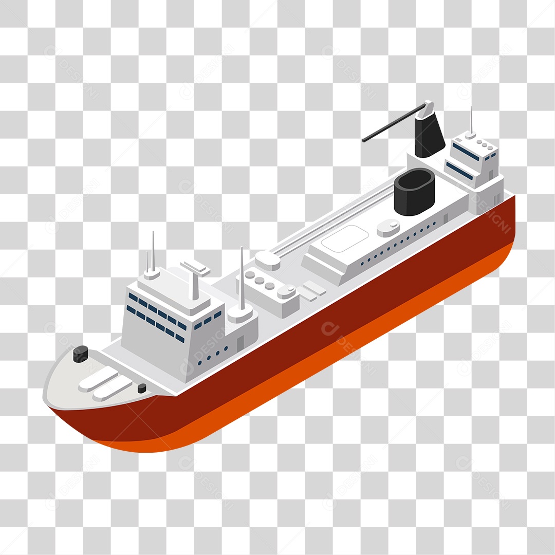 Desenho Embarcação de Barco Navio PNG Transparente