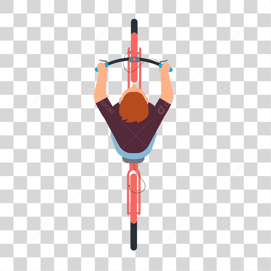 Desenho de Ciclista PNG Transparente