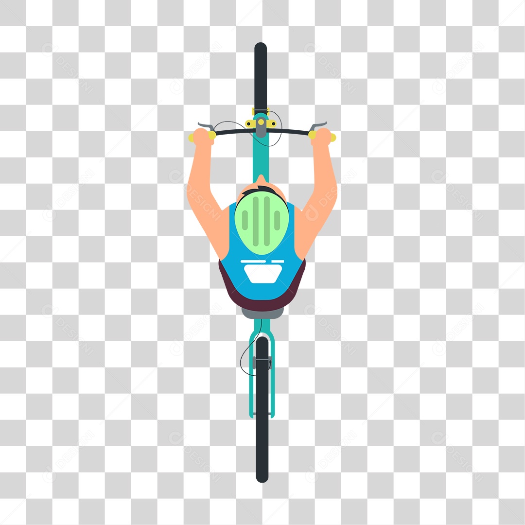 Desenho de Ciclista PNG Transparente