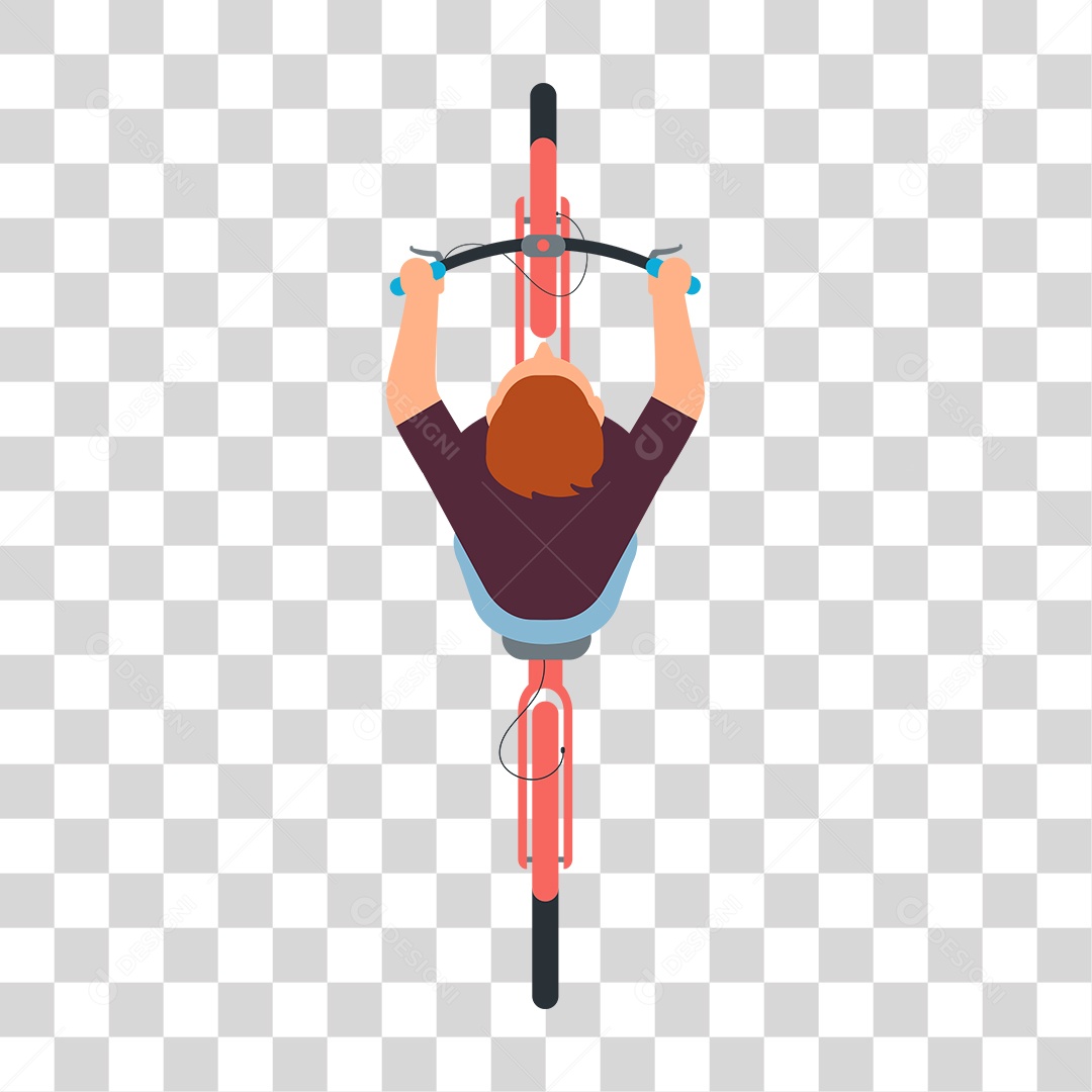 Desenho de Ciclista PNG Transparente