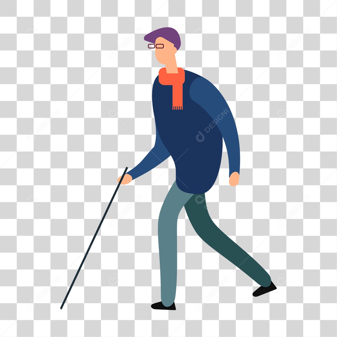 Desenho Homem Velho PNG Transparente