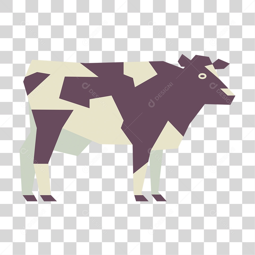 Desenho de Uma Vaca PNG Transparente