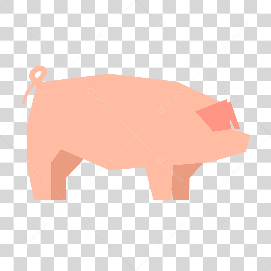 Desenho de Um Porco PNG Transparente