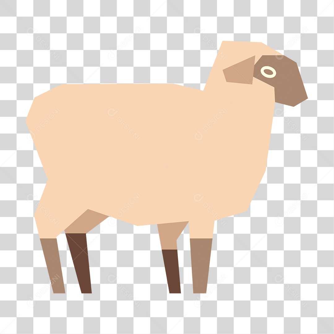 Desenho de Ovelha PNG Transparente