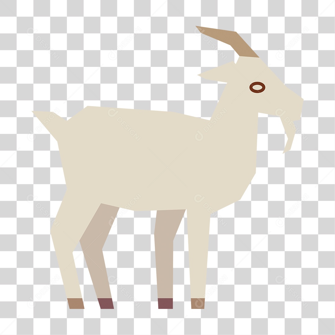 Desenho de Cabra  PNG Transparente