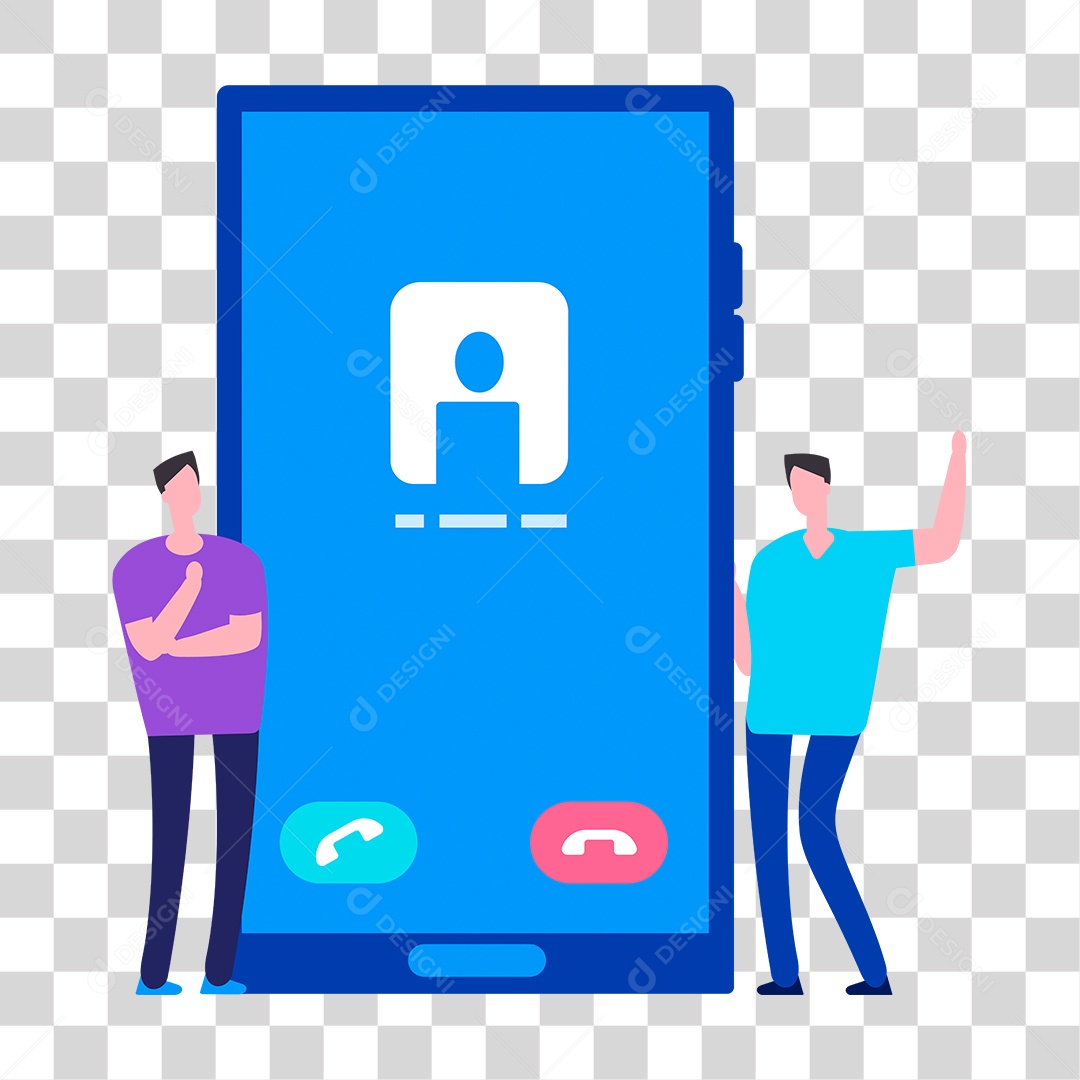 Desenho Chamada de Telefone PNG Transparente