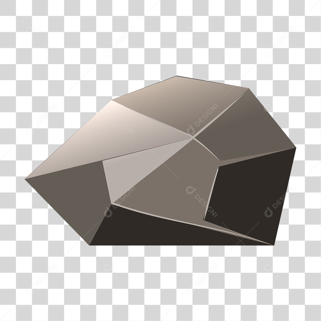 Objeto 3D Lapidado PNG Transparente