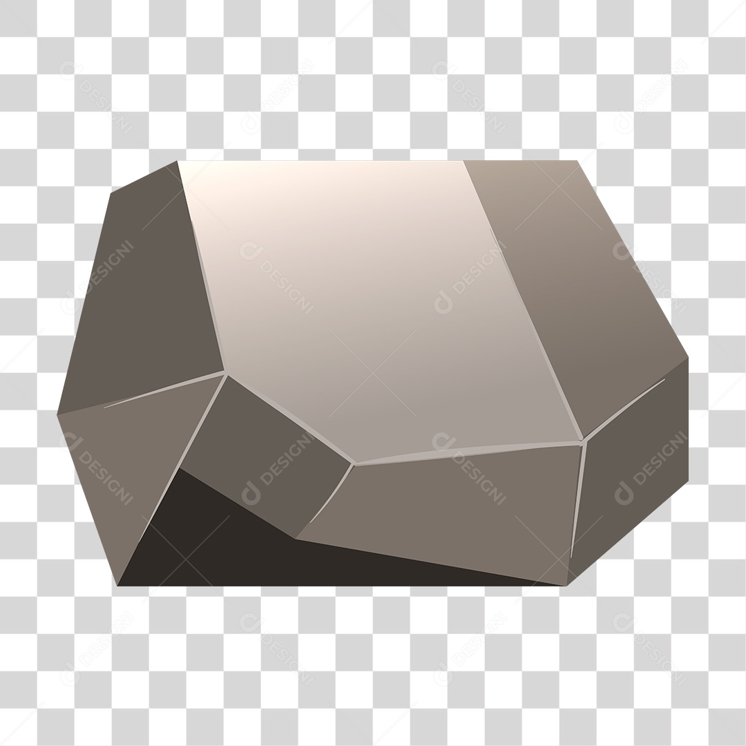 Objeto 3D Lapidado PNG Transparente