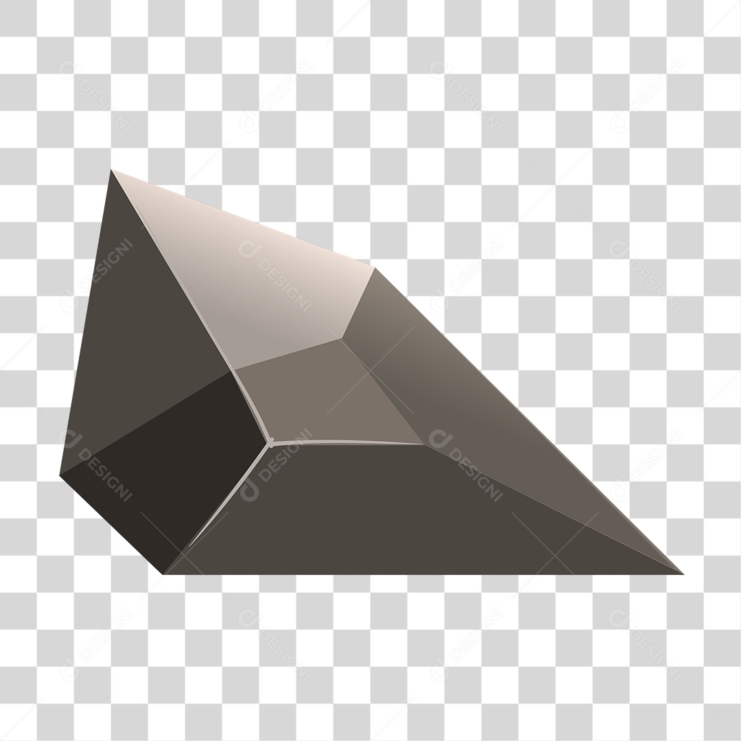 Objeto 3D Lapidado PNG Transparente