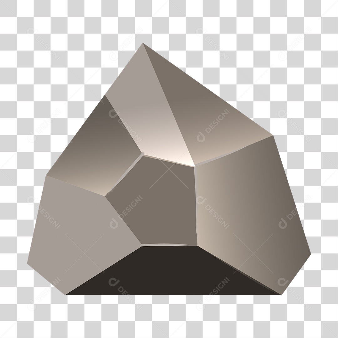 Objeto 3D Lapidado PNG Transparente