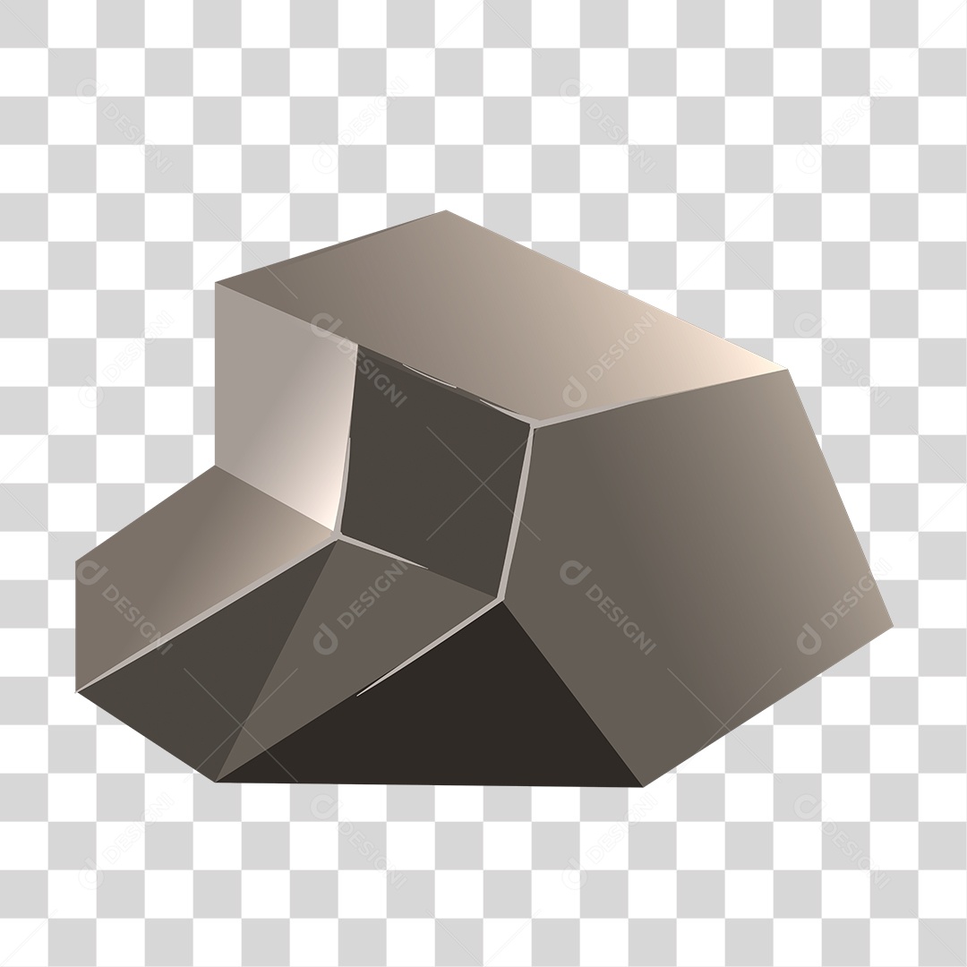 Objeto 3D Lapidado PNG Transparente