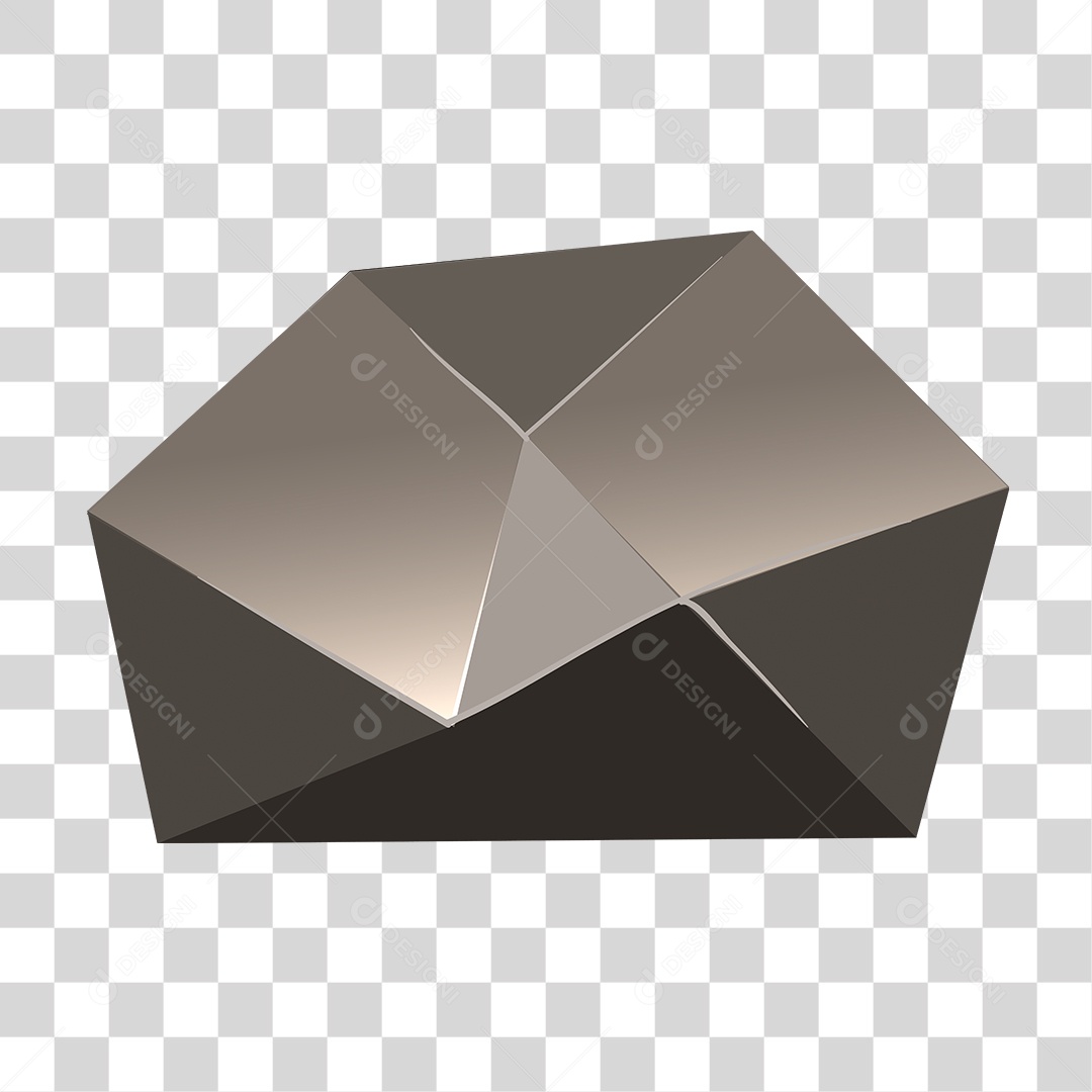 Objeto 3D Lapidado PNG Transparente