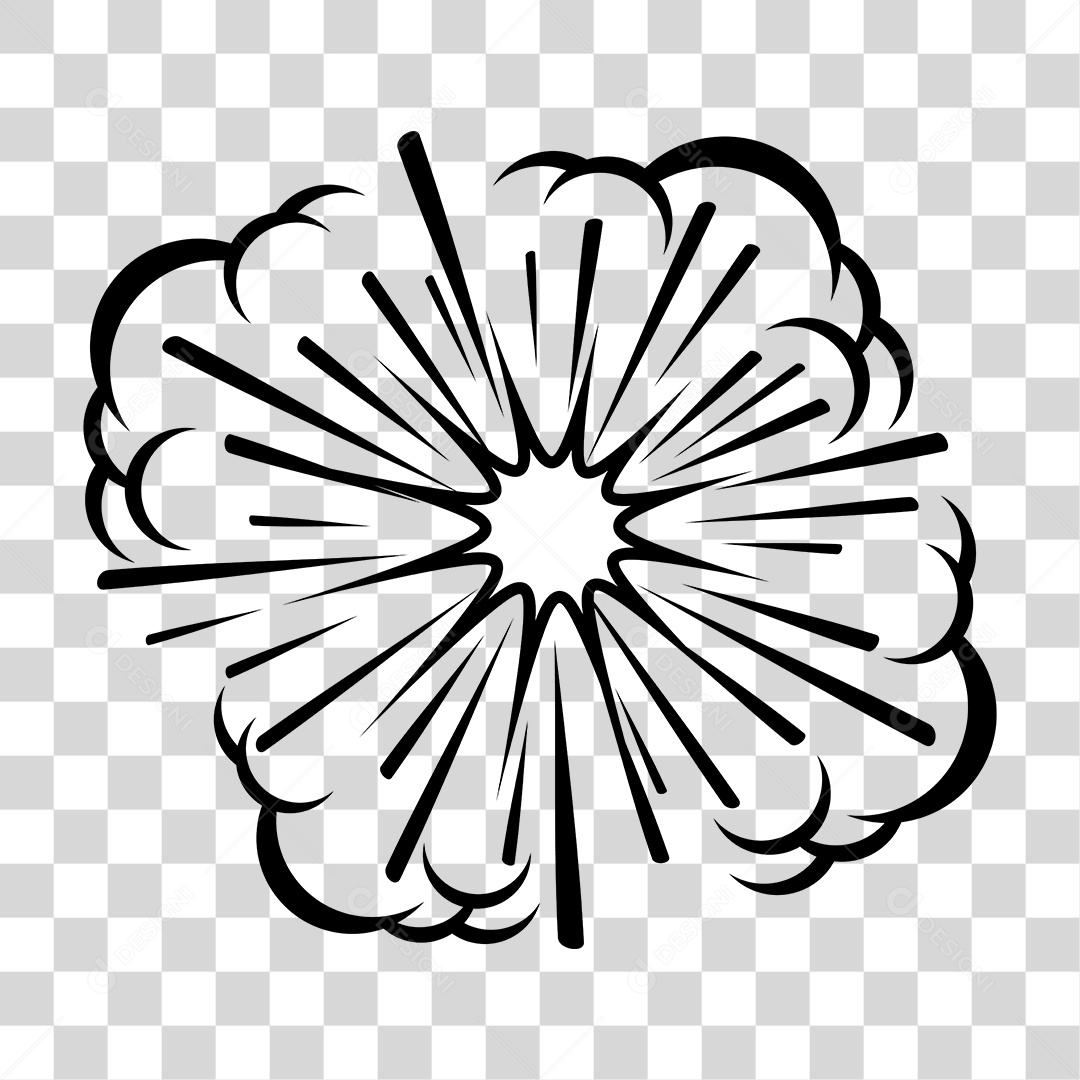 Desenho de Explosão PNG Transparente
