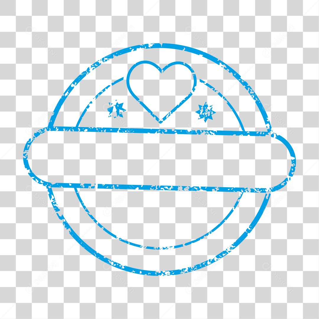 Circulo com Coração PNG Transparente