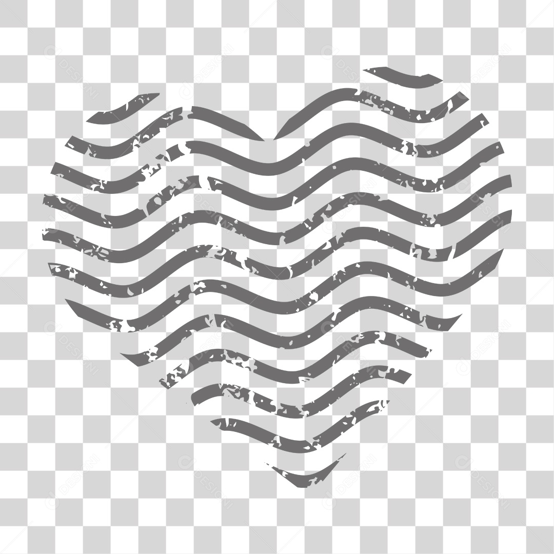 Listras de Coração PNG Transparente