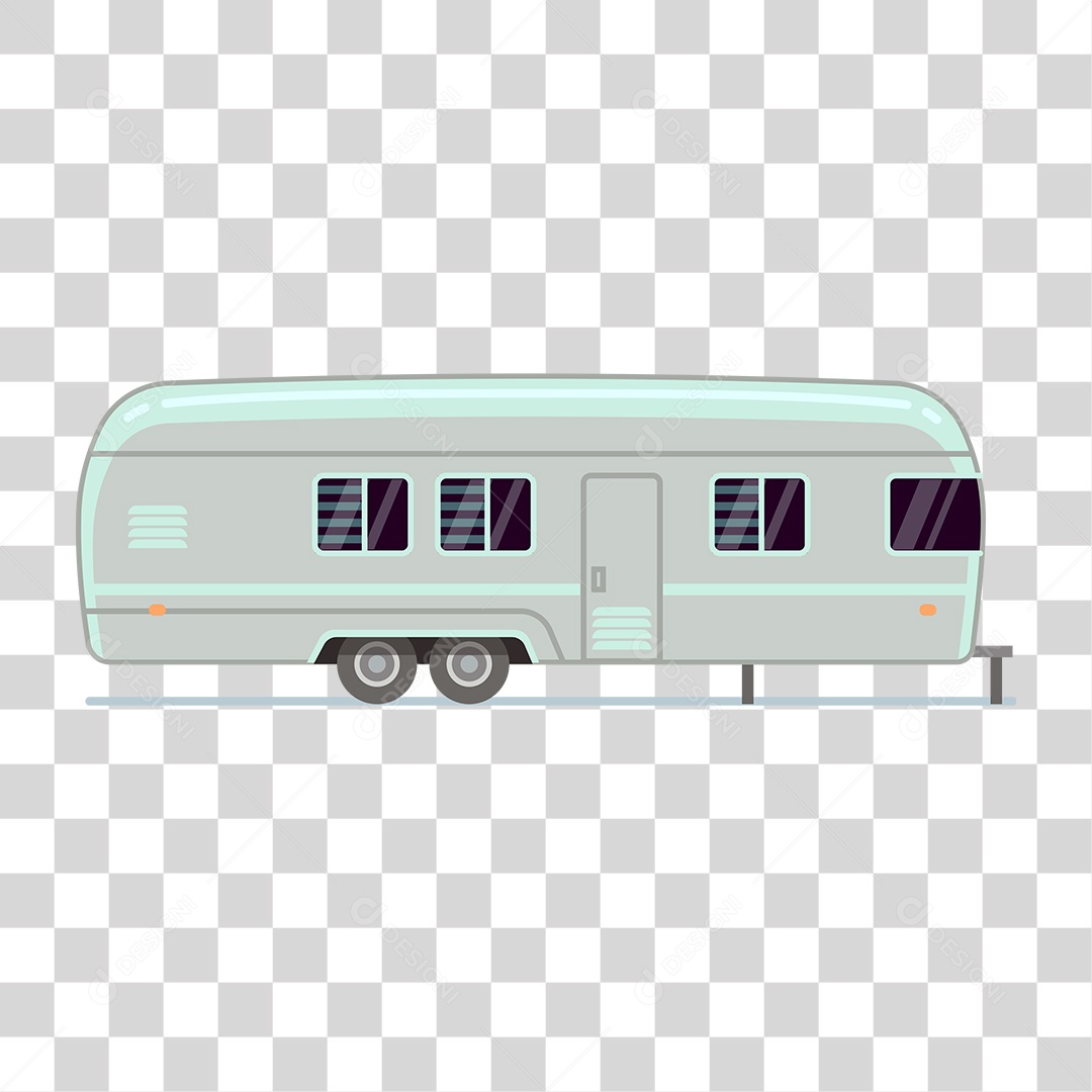 Desenho de Trailer Grande PNG Transparente