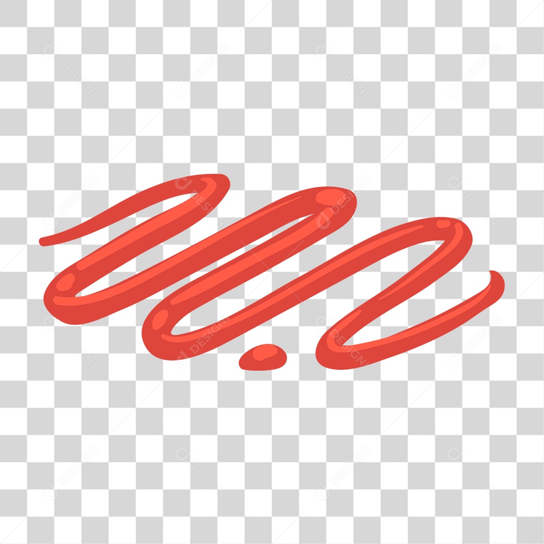 Desenho de Molho de Ketchup Derramado PNG Transparentes