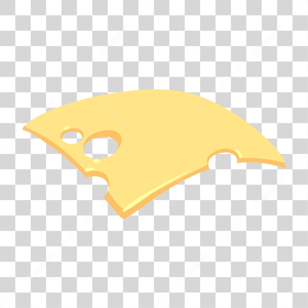 Desenho de Fatia de Queijo PNG Transparente