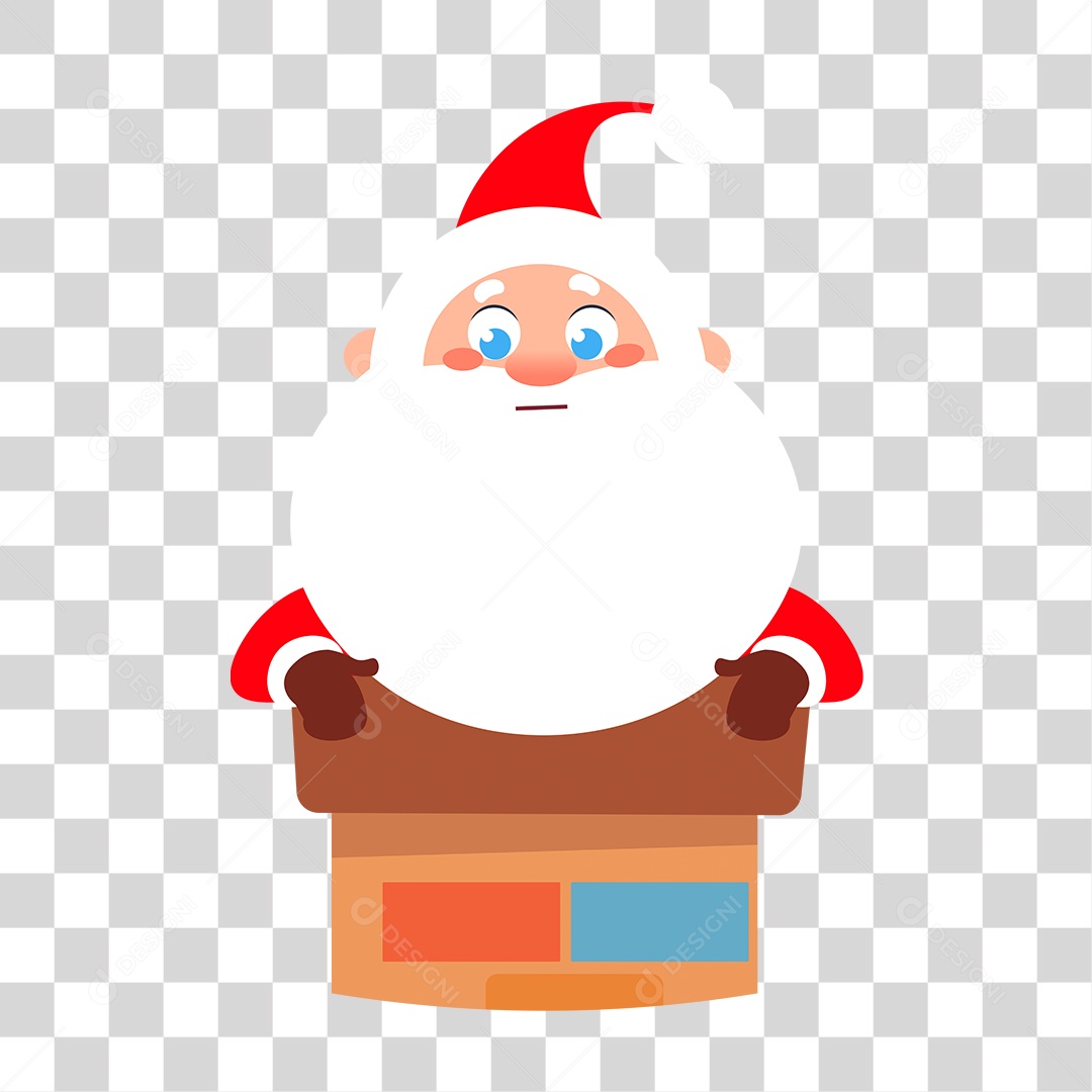Desenho Papai Noel PNG Transparente