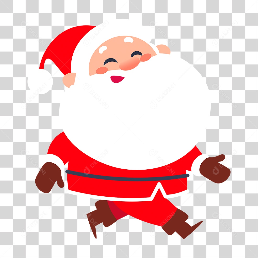 Desenho Papai Noel PNG Transparente
