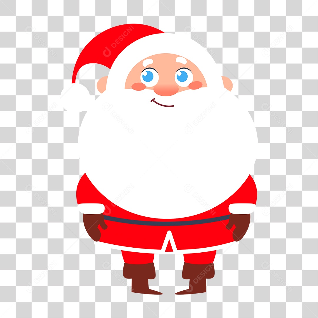 Desenho Papai Noel PNG Transparente