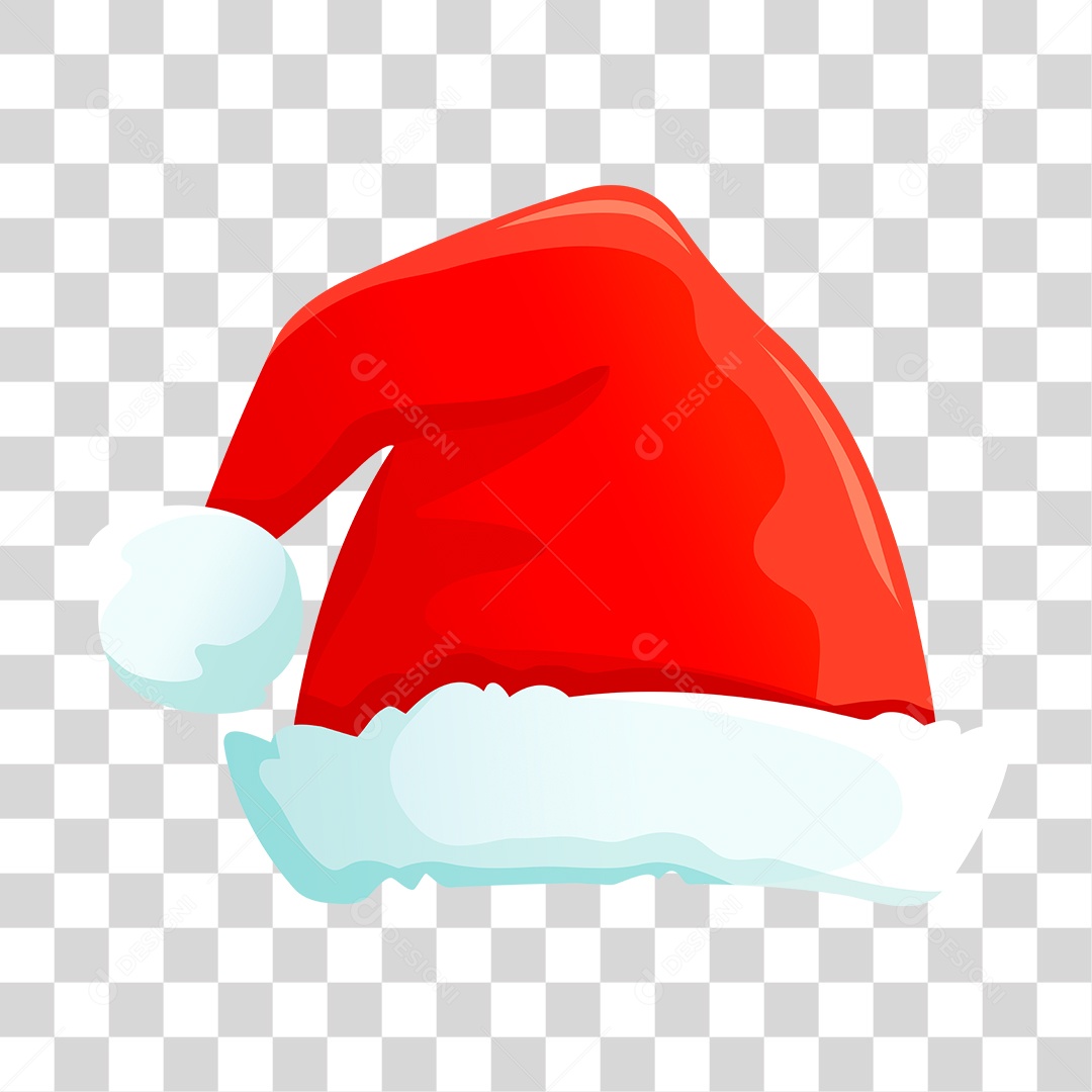 Desenho Gorro do Papai Noel PNG Transparente