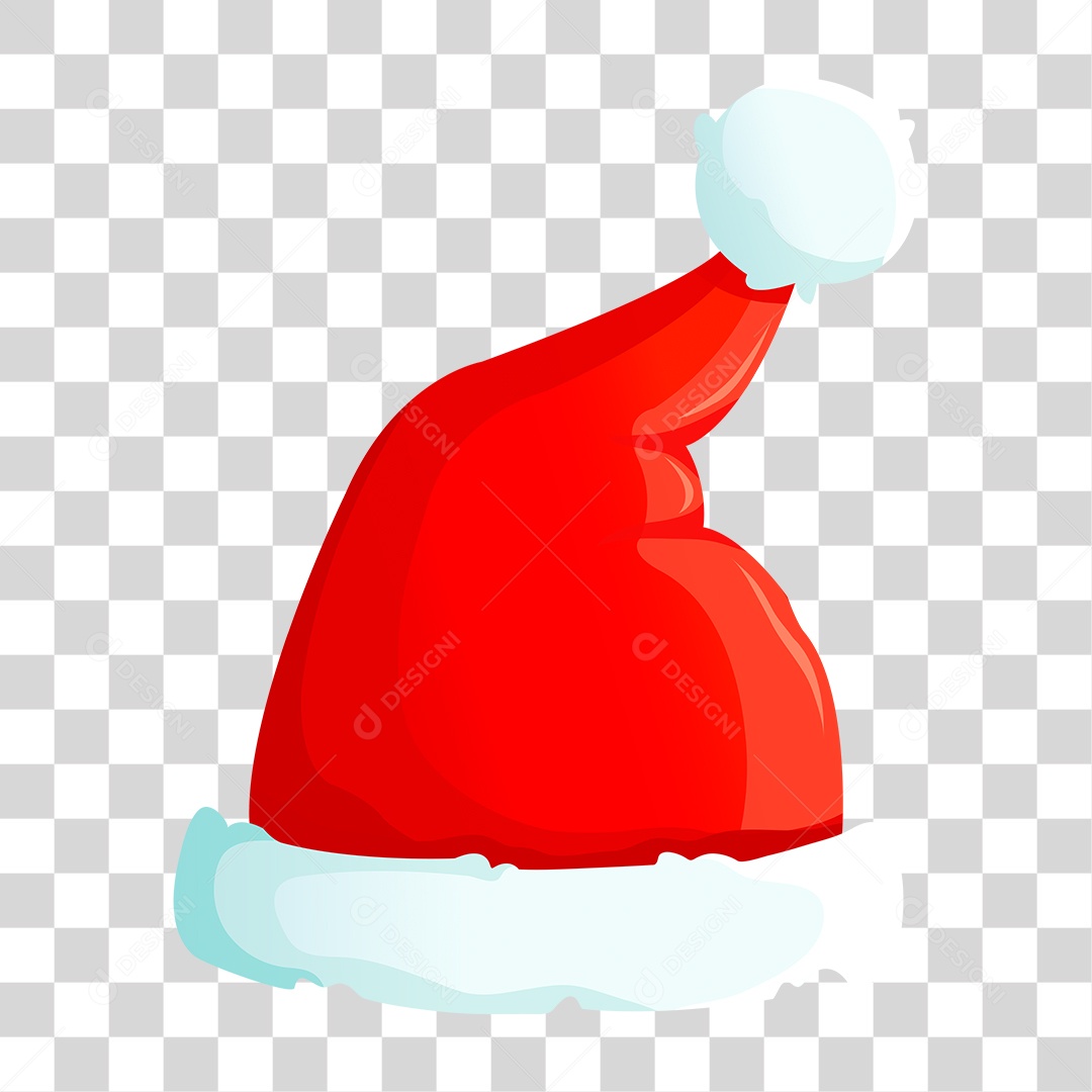 Desenho Gorro do Papai Noel PNG Transparente
