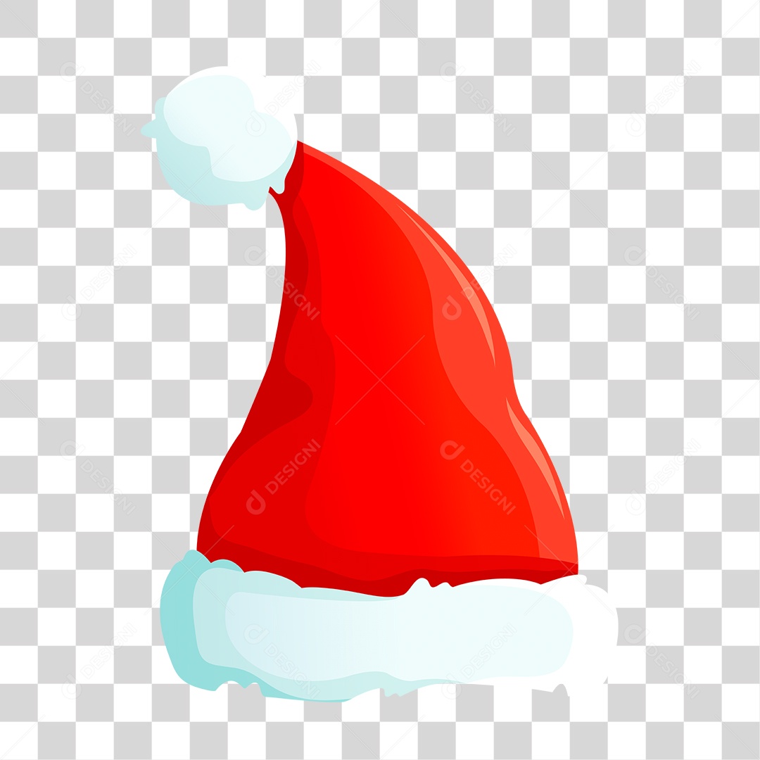Desenho Gorro do Papai Noel PNG Transparente