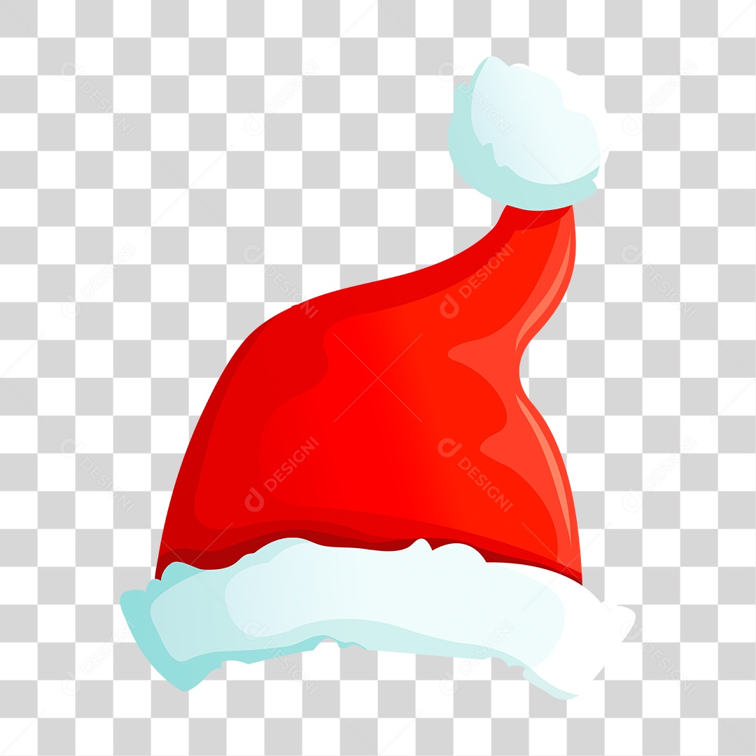 Desenho Gorro do Papai Noel PNG Transparente