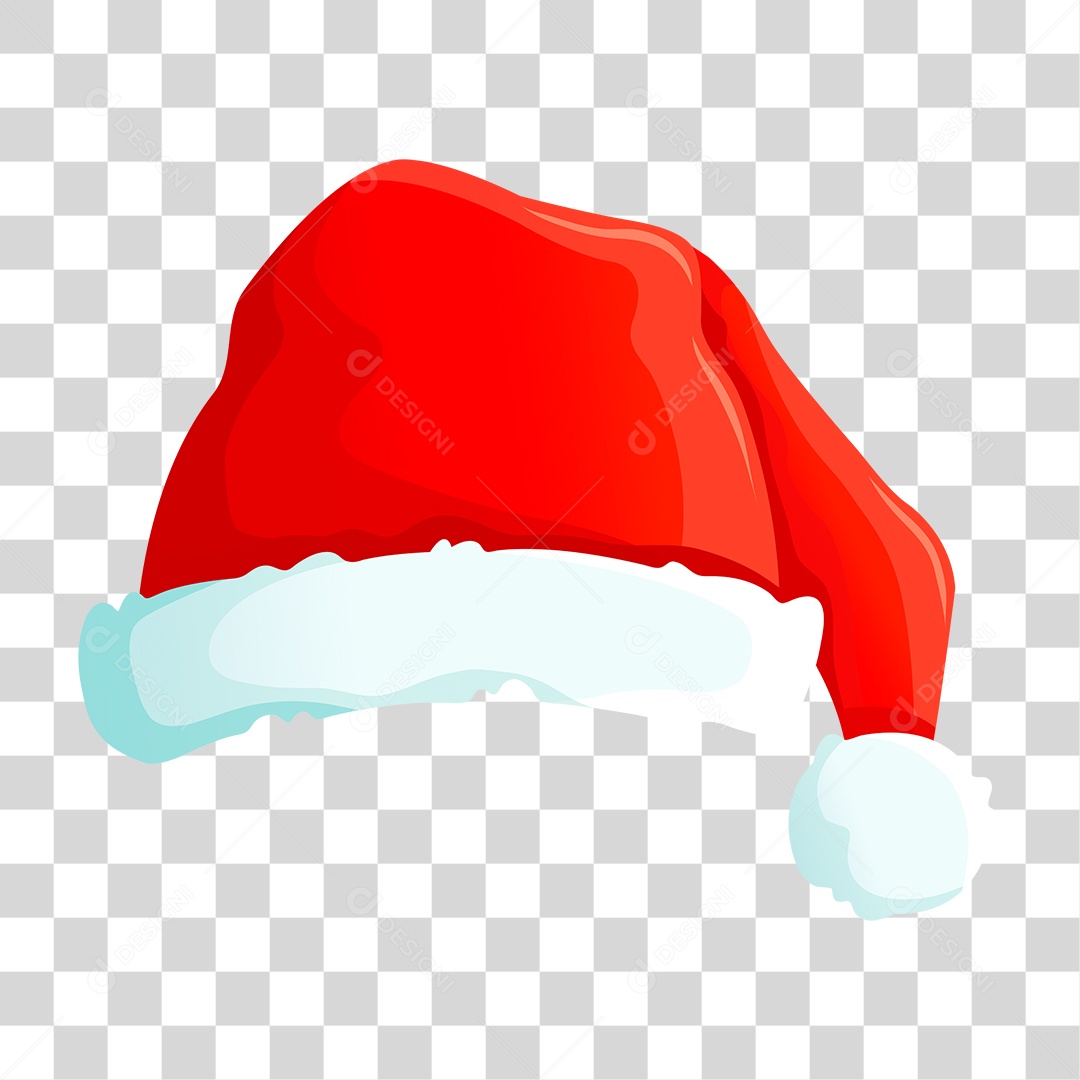 Desenho Gorro do Papai Noel PNG Transparente