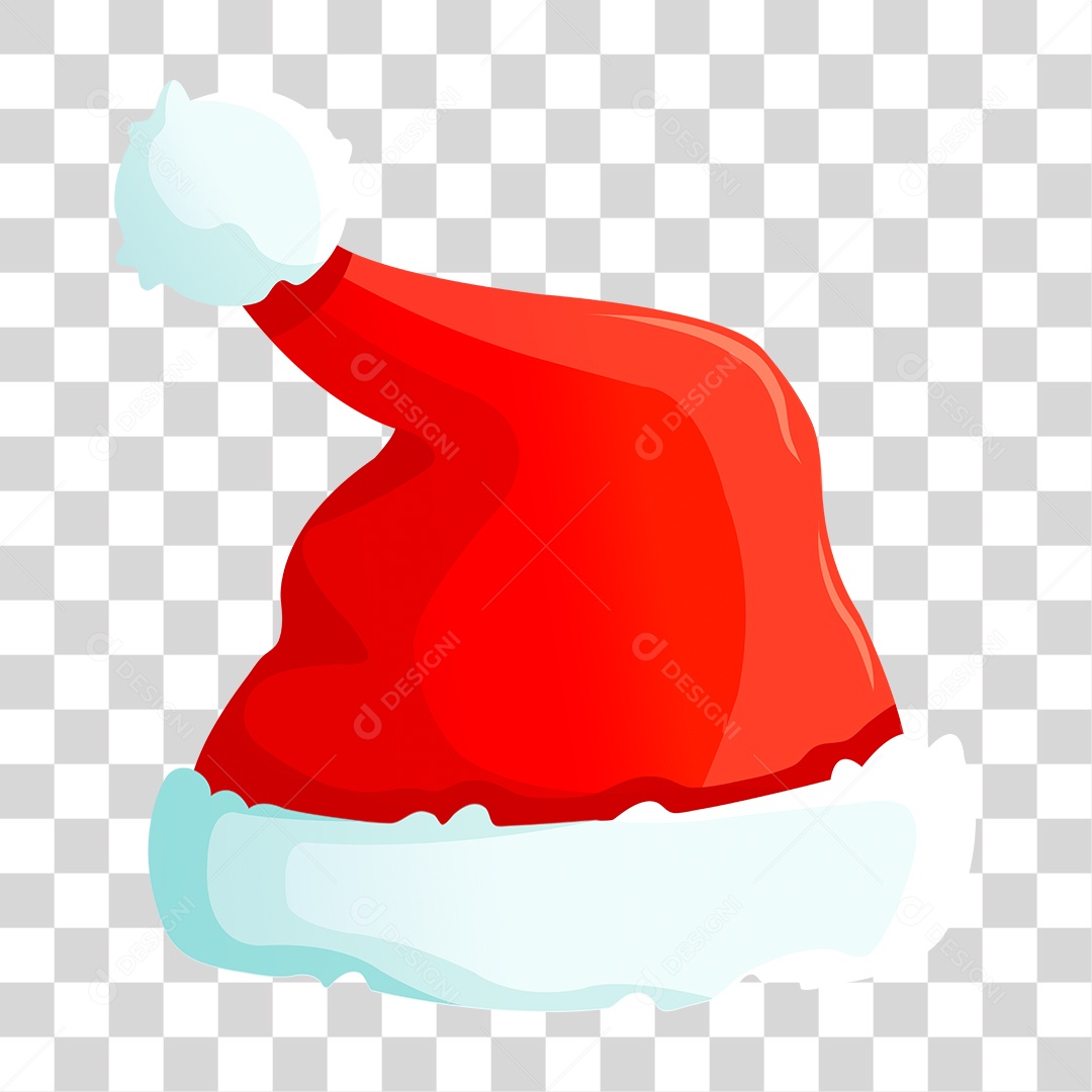 Desenho Gorro do Papai Noel PNG Transparente