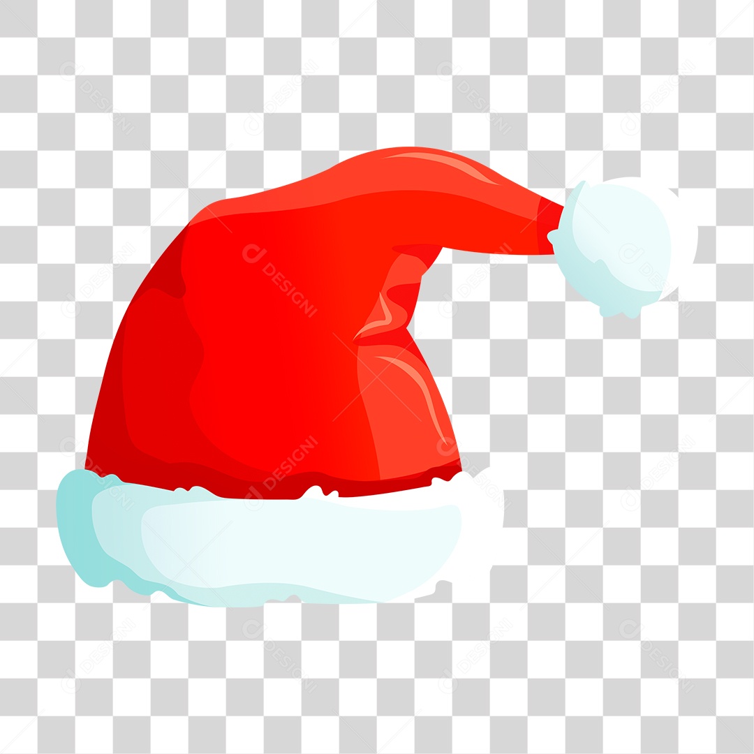 Desenho Gorro do Papai Noel PNG Transparente