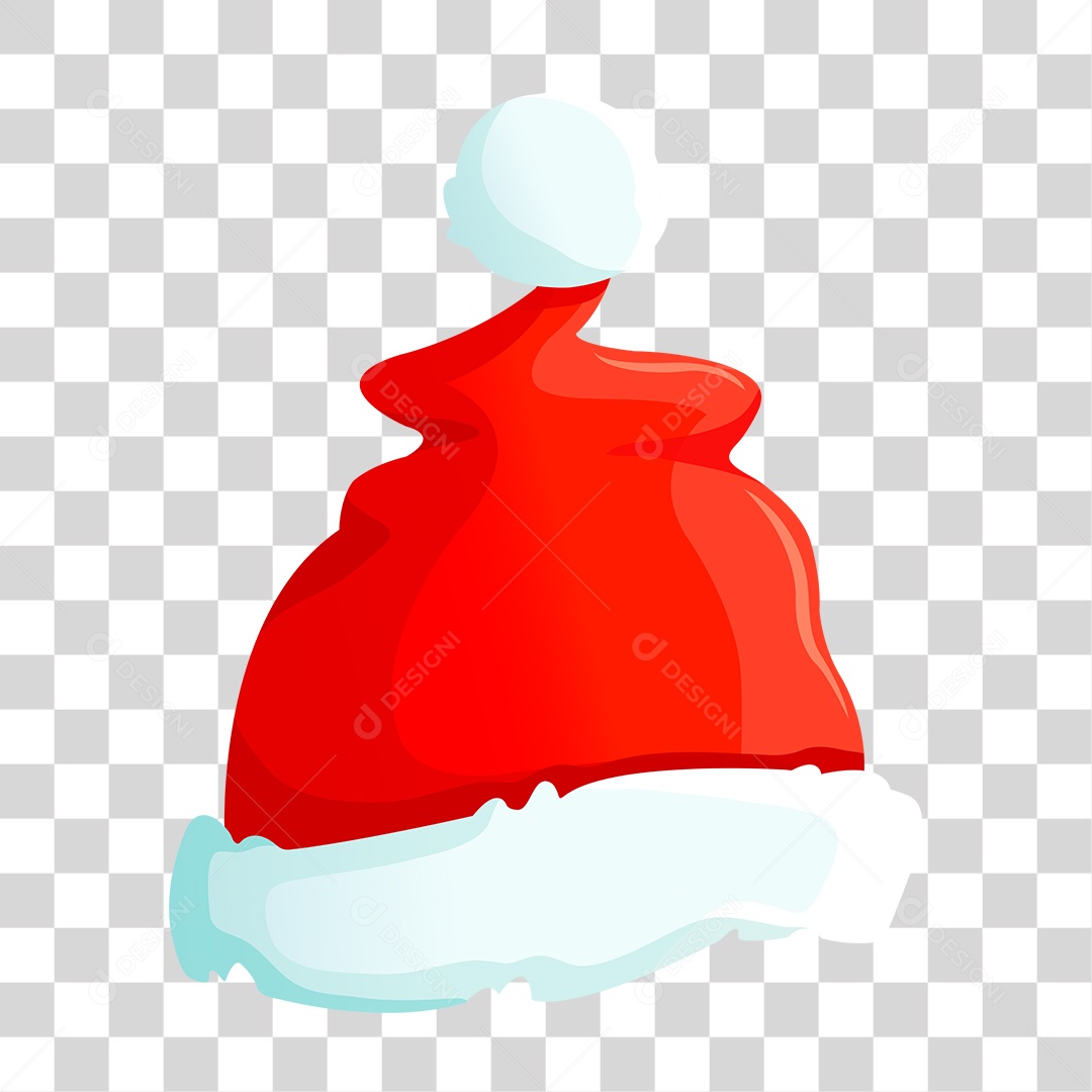 Desenho Gorro do Papai Noel PNG Transparente