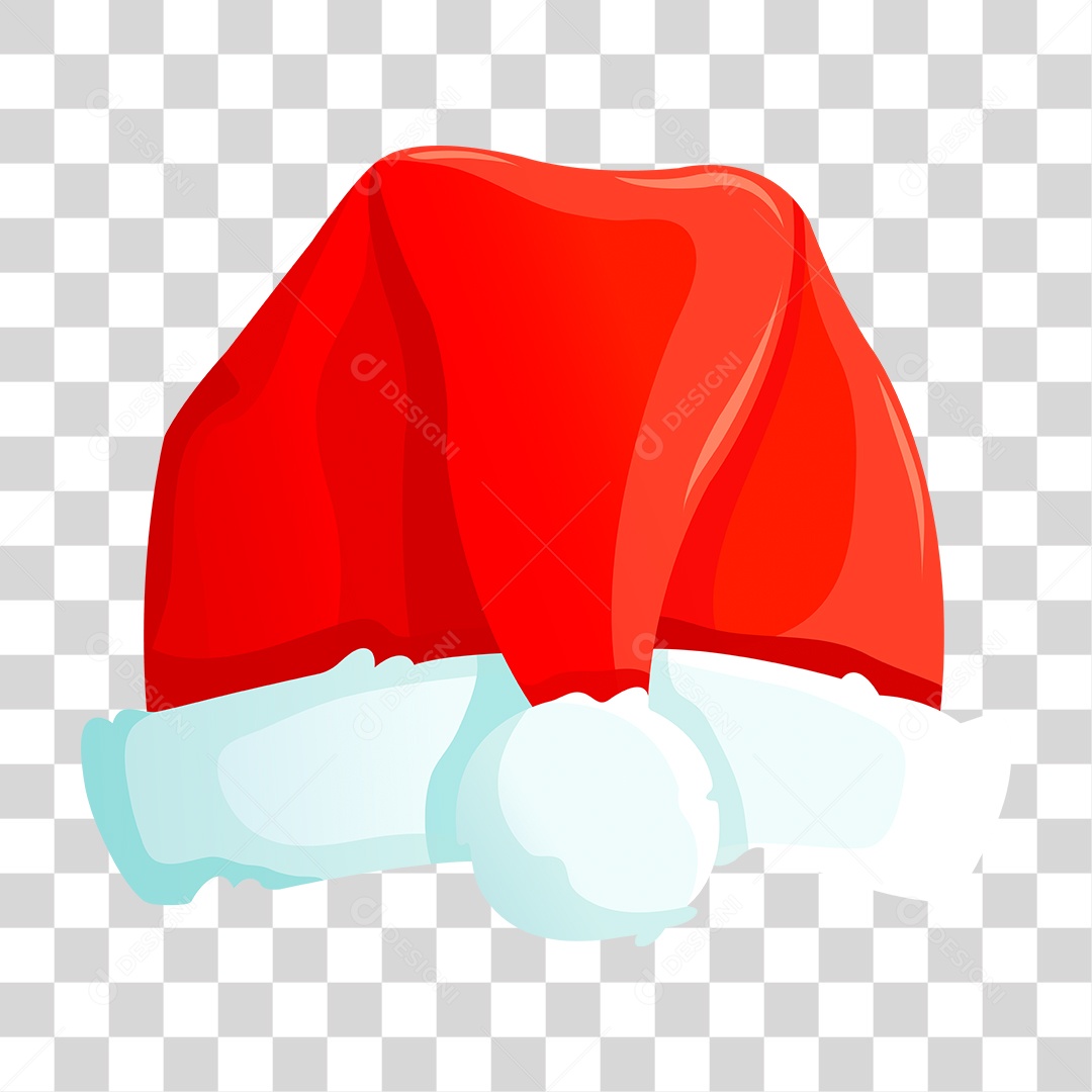 Desenho Gorro do Papai Noel PNG Transparente