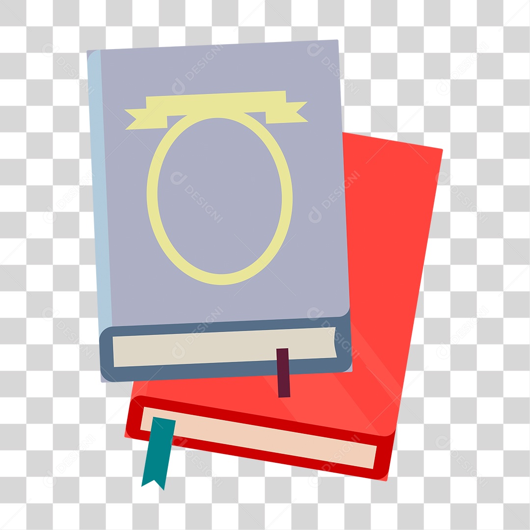 Desenho de Dois Livro Fechado PNG Transparente