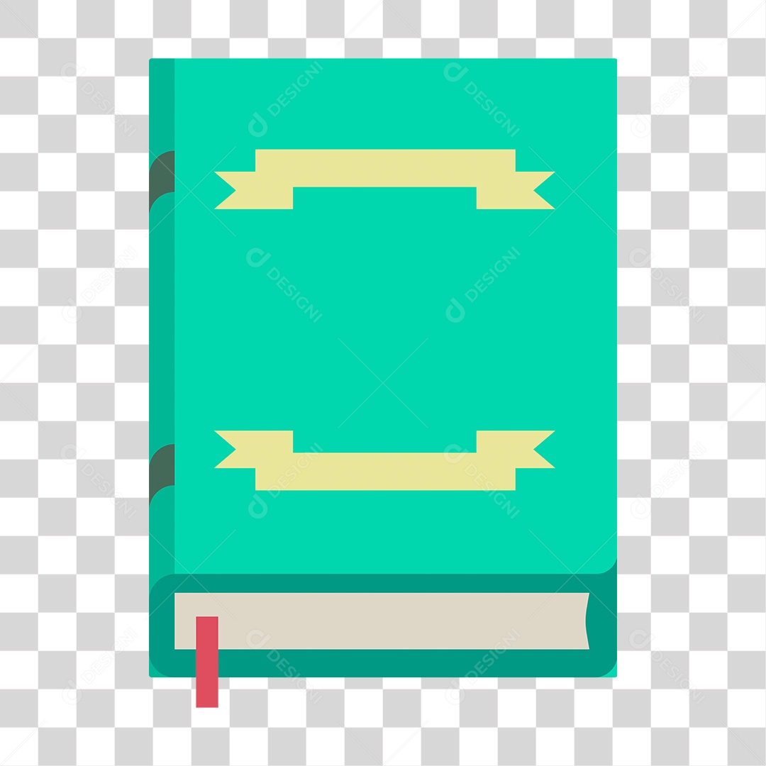 Desenho de Livro Verde Fechado PNG Transparente