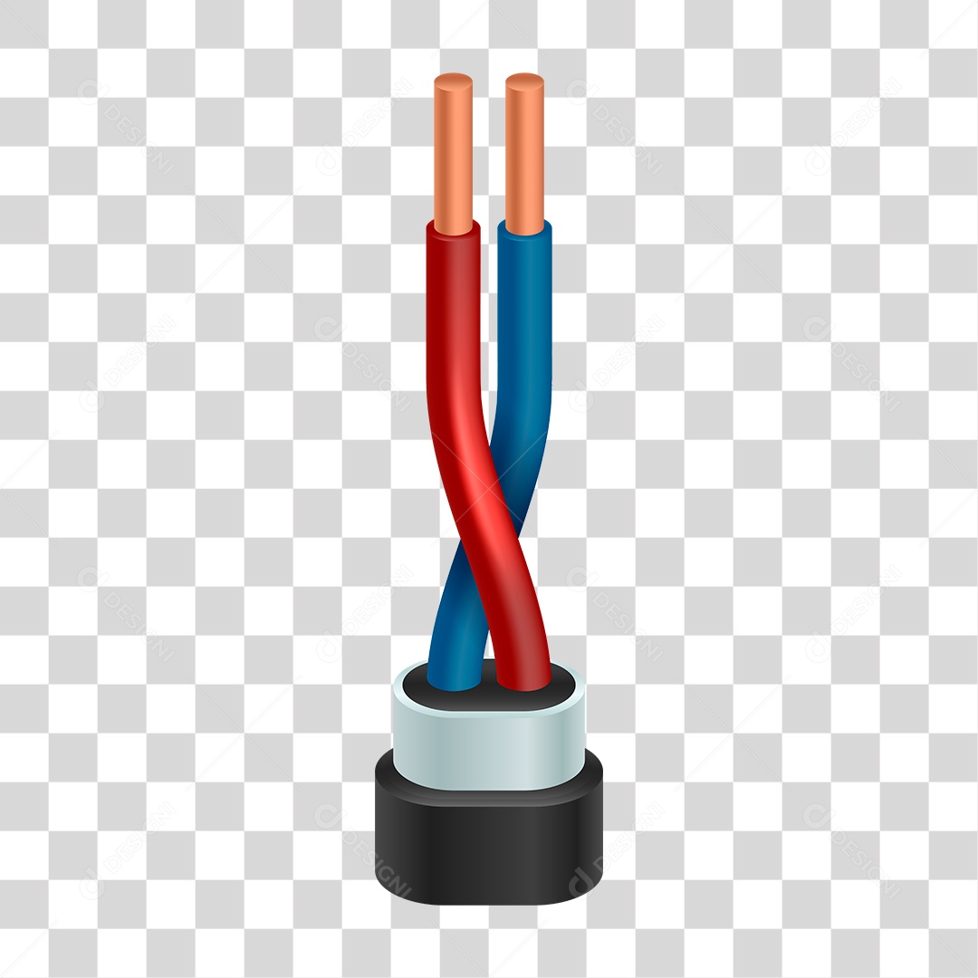 Desenho de Cabo Elétrico PNG Transparente