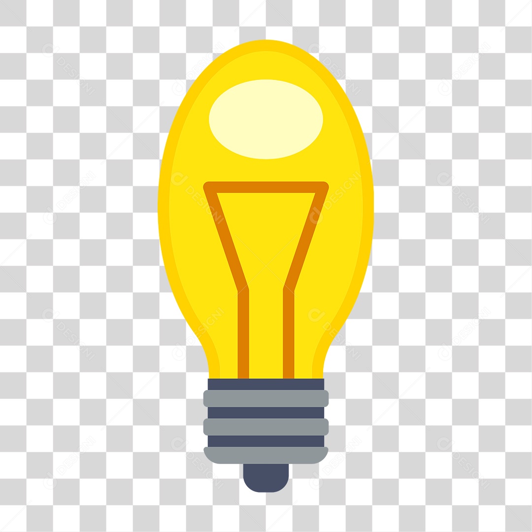 Desenho de Lâmpada Incandescente PNG Transparente