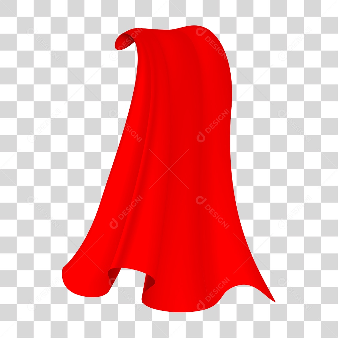 Desenho de Capa Vermelha PNG Transparente