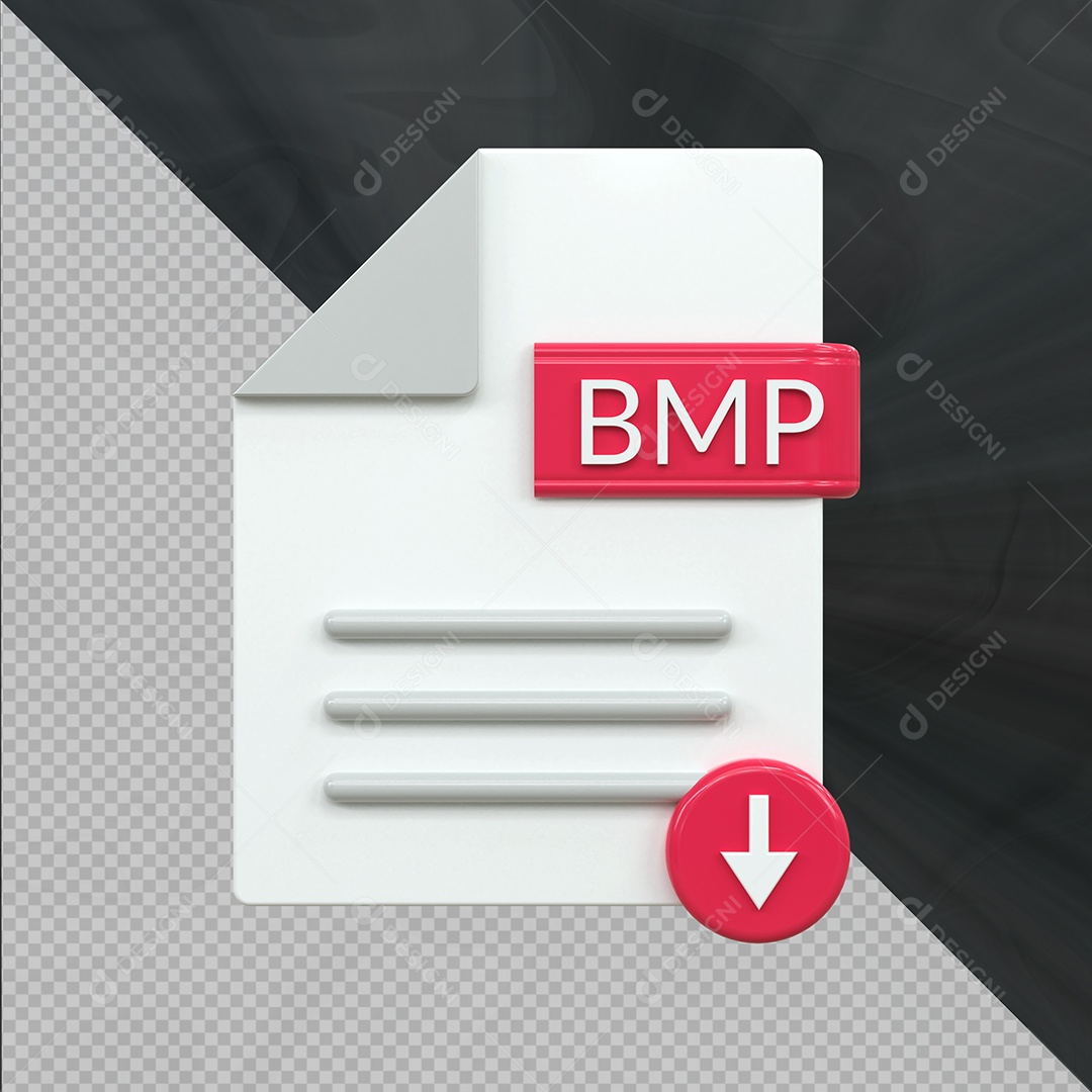 Formato de arquivo BMP Ilustração 3D PSD