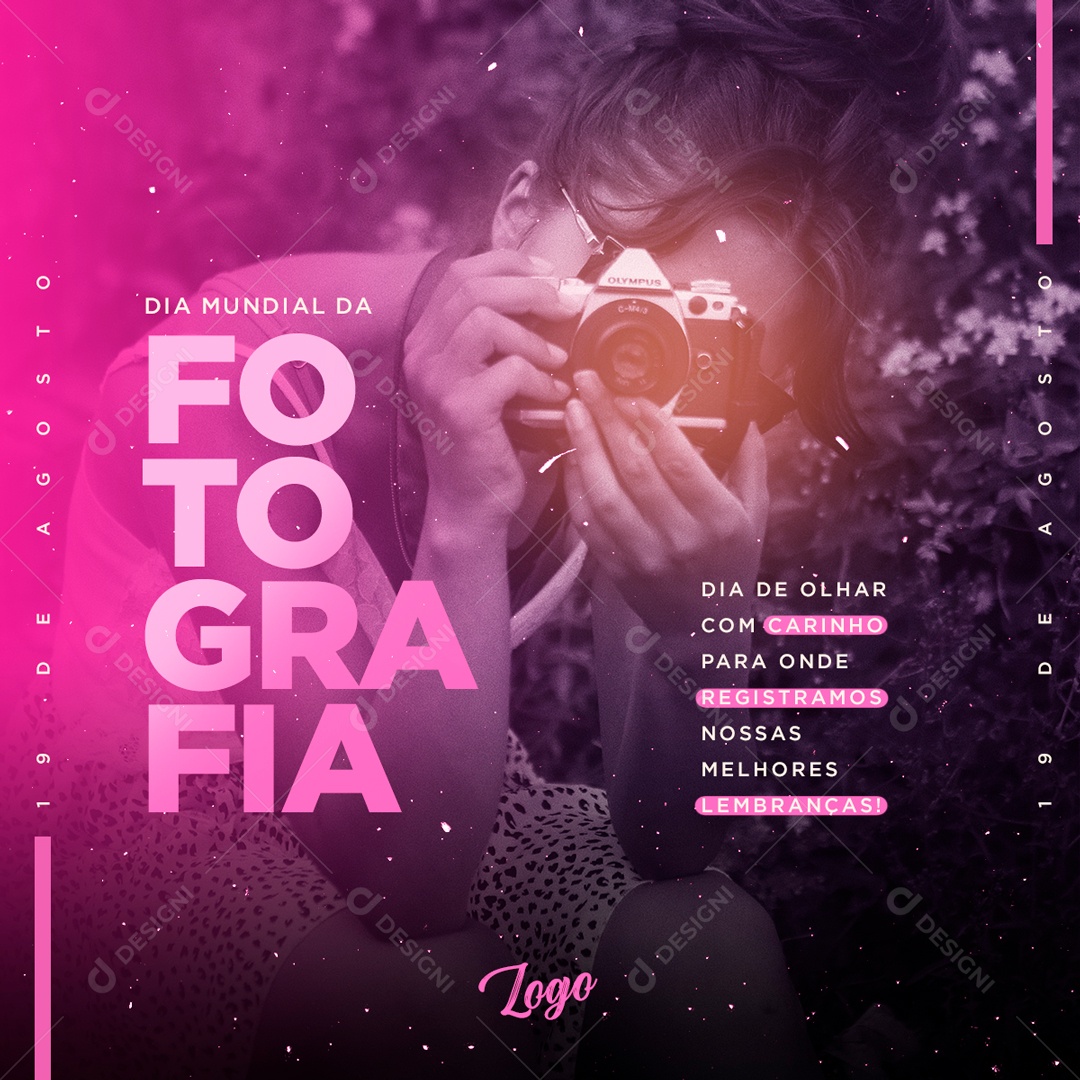 Dia Mundial Da Fotografia 19 De Agosto Social Media PSD Editável