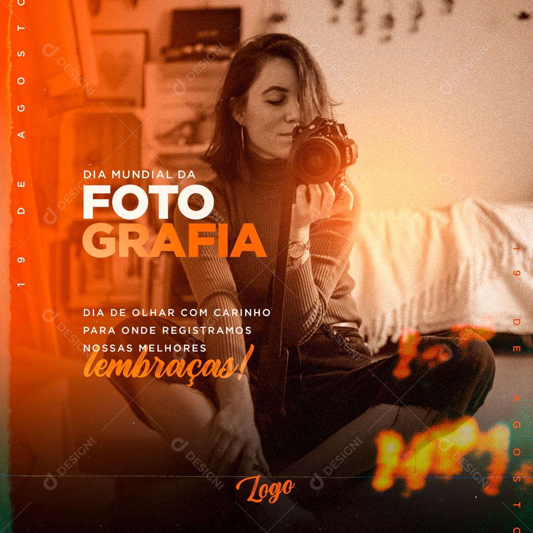 World Photography Day August 19 Social Media Editable PSD
